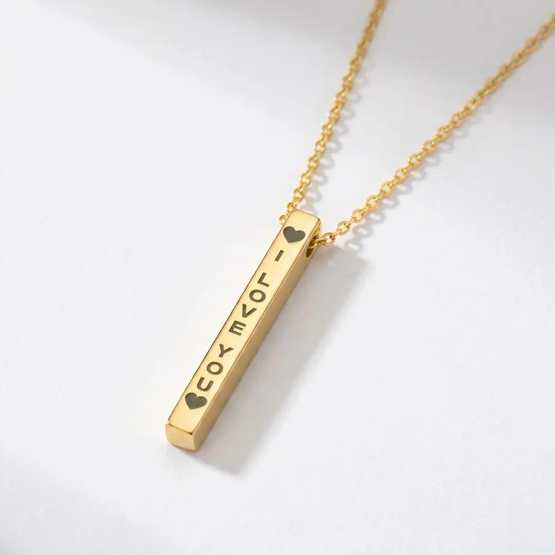 18K Gold Filled "I Love You" Pendant Necklace